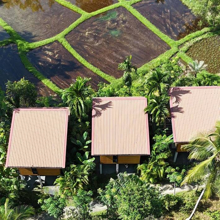 Maison de campagne pour 2 personnes, avec vue et jardin dans Ko Yao Yai