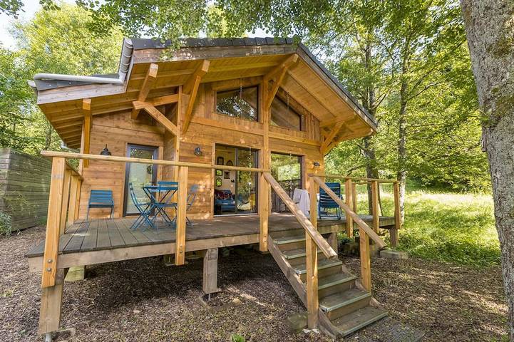 Chalet pour 2 personnes, avec jardin et terrasse