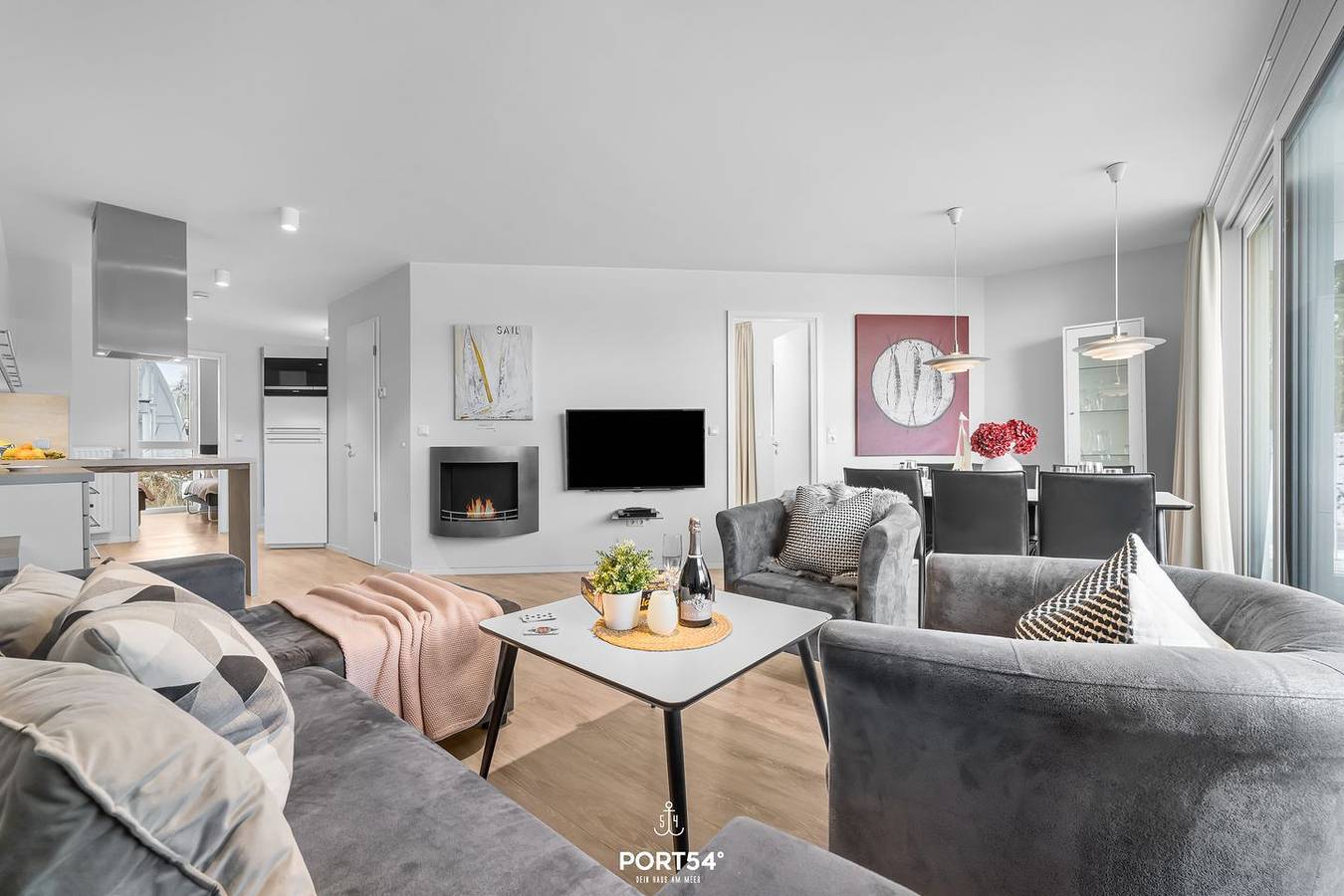 Apartamento entero, Bright Family Apartment with Covered Balcony and Wellness near Priwall Beach in Priwall, Lübeck