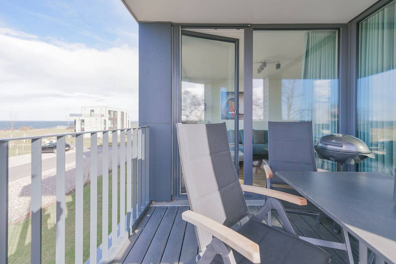 Ganze Wohnung, Beltblick 21 – Fehmarn mit Stil. Sauna. Balkon. Meerblick. in Marienleuchte, Fehmarn