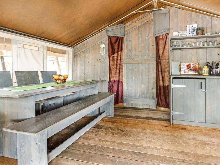 Naturist Camping Solaris - Safaritent 5 personen - Safaritent Luxe in Lanterna, Tar-Vabriga