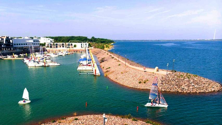 Ferienwohnung für 4 Personen, mit Seeblick und Ausblick sowie Terrasse am Zwenkauer See - 2