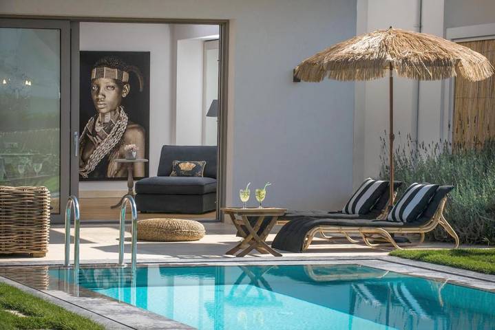 Hotel für 4 Personen, mit Balkon und Terrasse sowie Garten und Pool