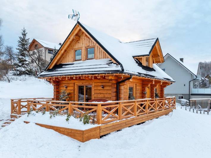Dom dla 10 osób, z Jacuzzi i Taras oraz Ogród i Sauna w Koniaków