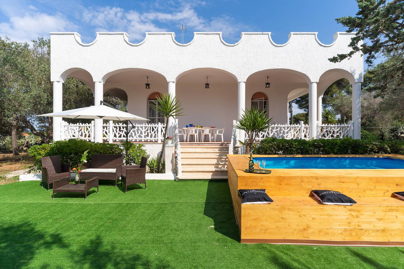 Ferienhaus für 9 Personen mit Pool in Porto Cesareo, Golf von Tarent
