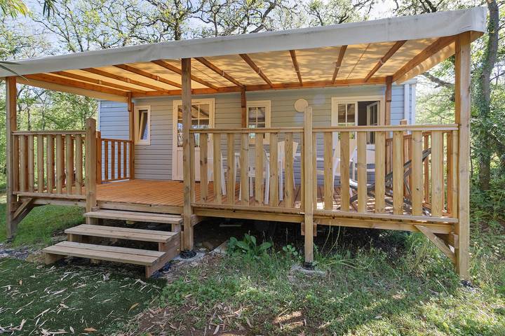 Bungalow für 6 Personen, mit Kinderpool und Garten, mit Haustier in der Dordogne