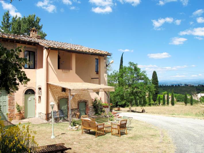Ferienwohnung für 4 Personen, mit Ausblick und Garten sowie Terrasse, mit Haustier in San Gimignano - 2
