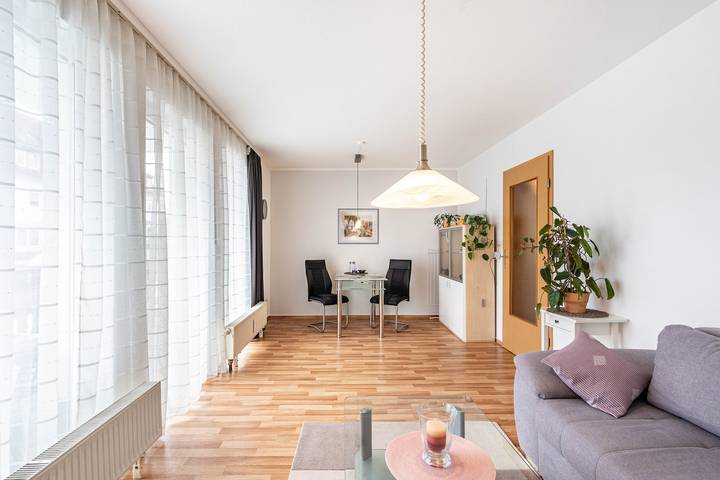 Apartamento entero, Apartamento 'Am Goldenen Löwen' con terraza privada, jardín privado y wifi in Bobritzsch-Hilbersdorf, Chemnitz (region)