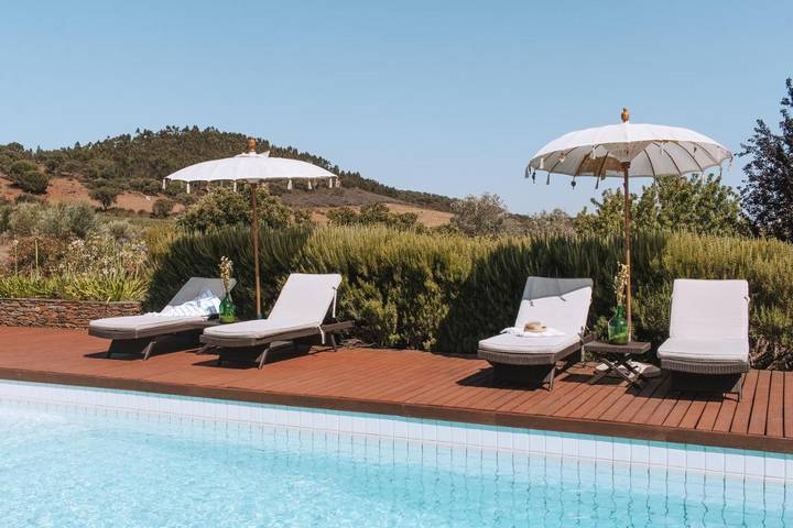 Casa de férias para 2 pessoas, com Terraço e Jardim e ainda Piscina and Vista em Redondo