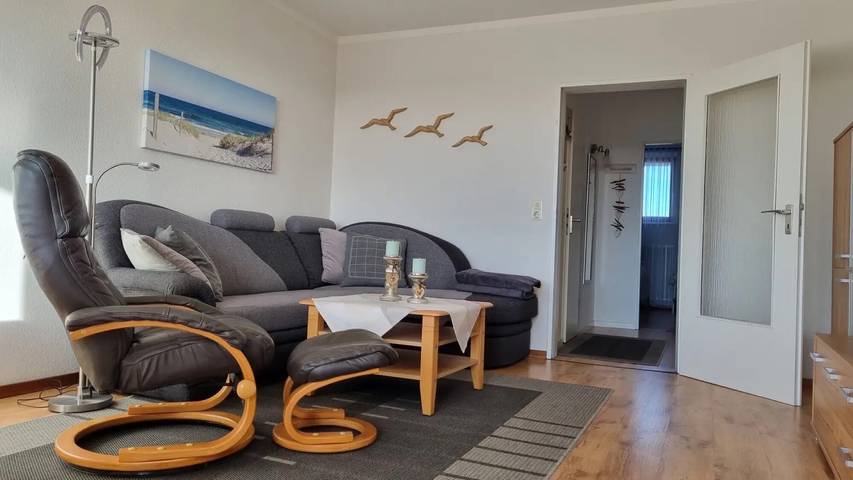 Ferienwohnung für 2 Personen, mit Balkon an der Nordsee
