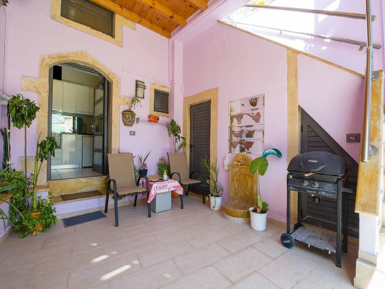 Studio auf Kreta mit Balkon und Grill in Chania und Umgebung