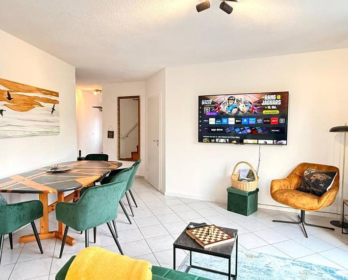 Ferienwohnung für 4 Personen, mit Ausblick und Balkon, mit Haustier