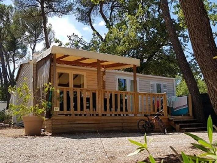 Camping Le Devancon - Mobilheim 4 personen - Maxi Confort Irm Visio 4 pers 3Schlafzimmer - Clim in Peynier, Mittelmeerküste (Frankreich)