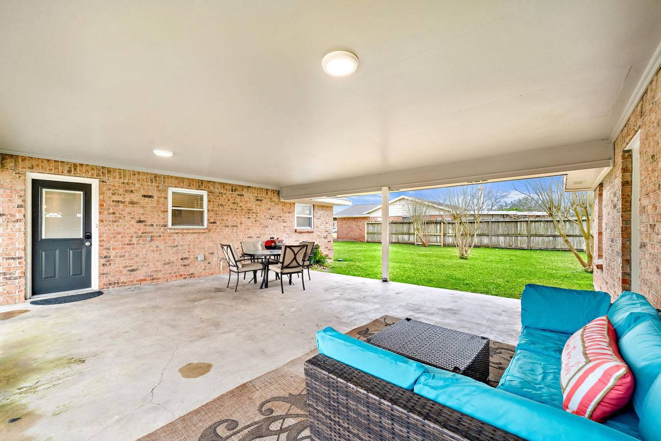 Ferienhaus für 7 Personen mit Terrasse in Harris County