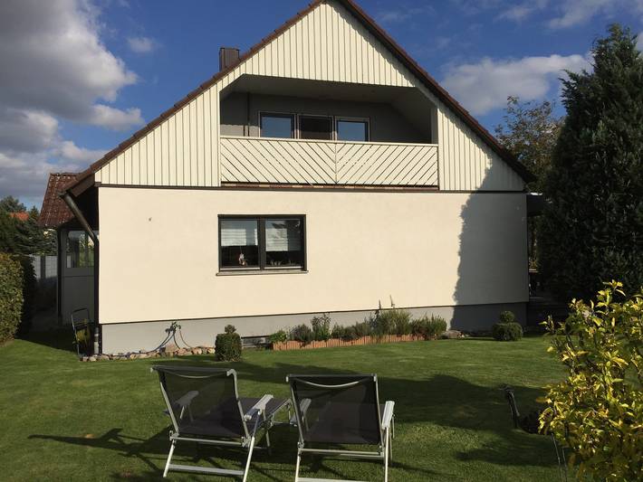 Ferienwohnung für 4 Personen, mit Balkon und Balkon/Terrasse sowie Garten