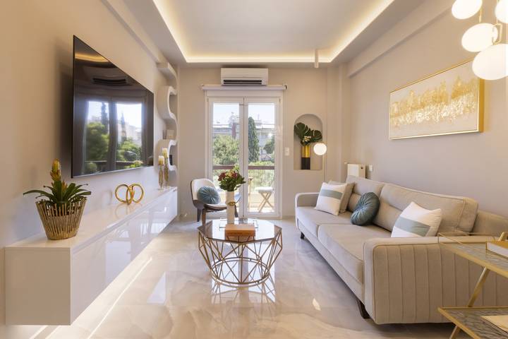 Appartement entier, Pl.·Gold Apartment in Néa Smýrni, Athènes