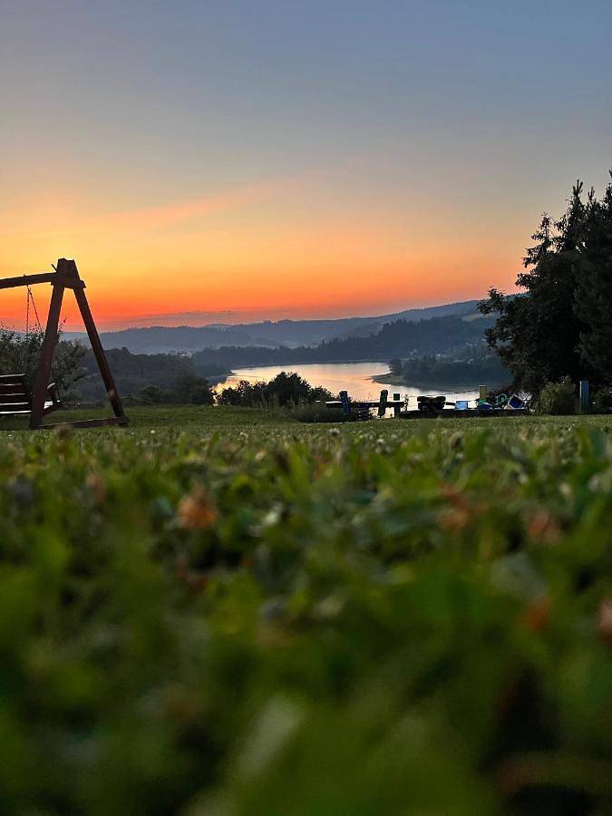 Wiejski domek dla 3 osób, z Balkon i Ogród oraz Widok i Widok na jezioro w Solina