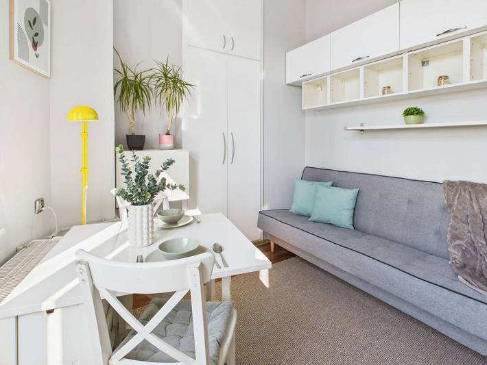 Studio dla 2 osób, z balkon/ taras, zwierzęta dozwolone w Warszawa