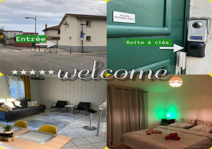 Location de vacances pour 5 personnes, avec jardin à Saint-Fons