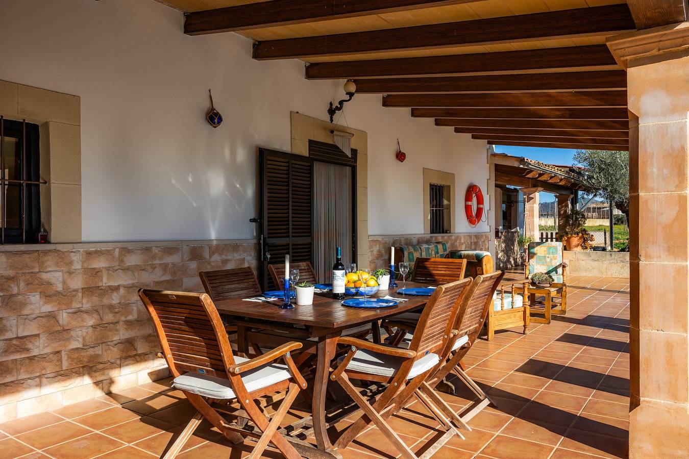 Villa 'Els Ametlers' avec vue sur les montagnes, Wi-Fi et climatisation in Inca, Majorque l'intérieur des terres