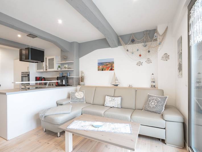 Ferienwohnung für 3 Personen, mit Balkon und Seeblick in Barth