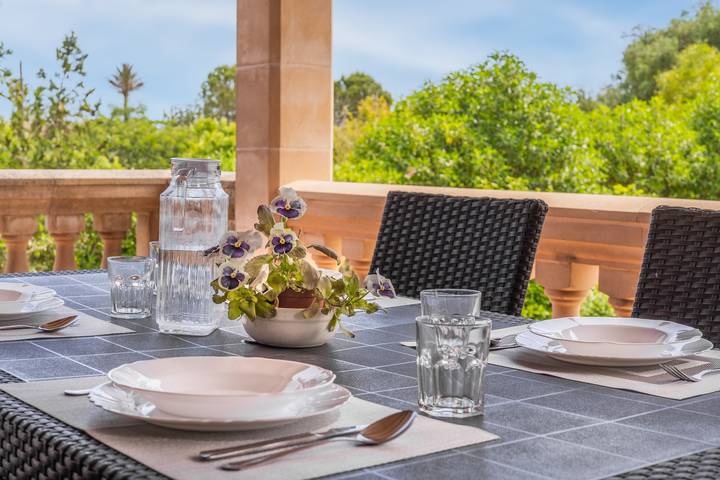 Landhaus 'Ca Na Ponta' mit Bergblick, Wlan und Klimaanlage in Pollença, Mallorca Norden