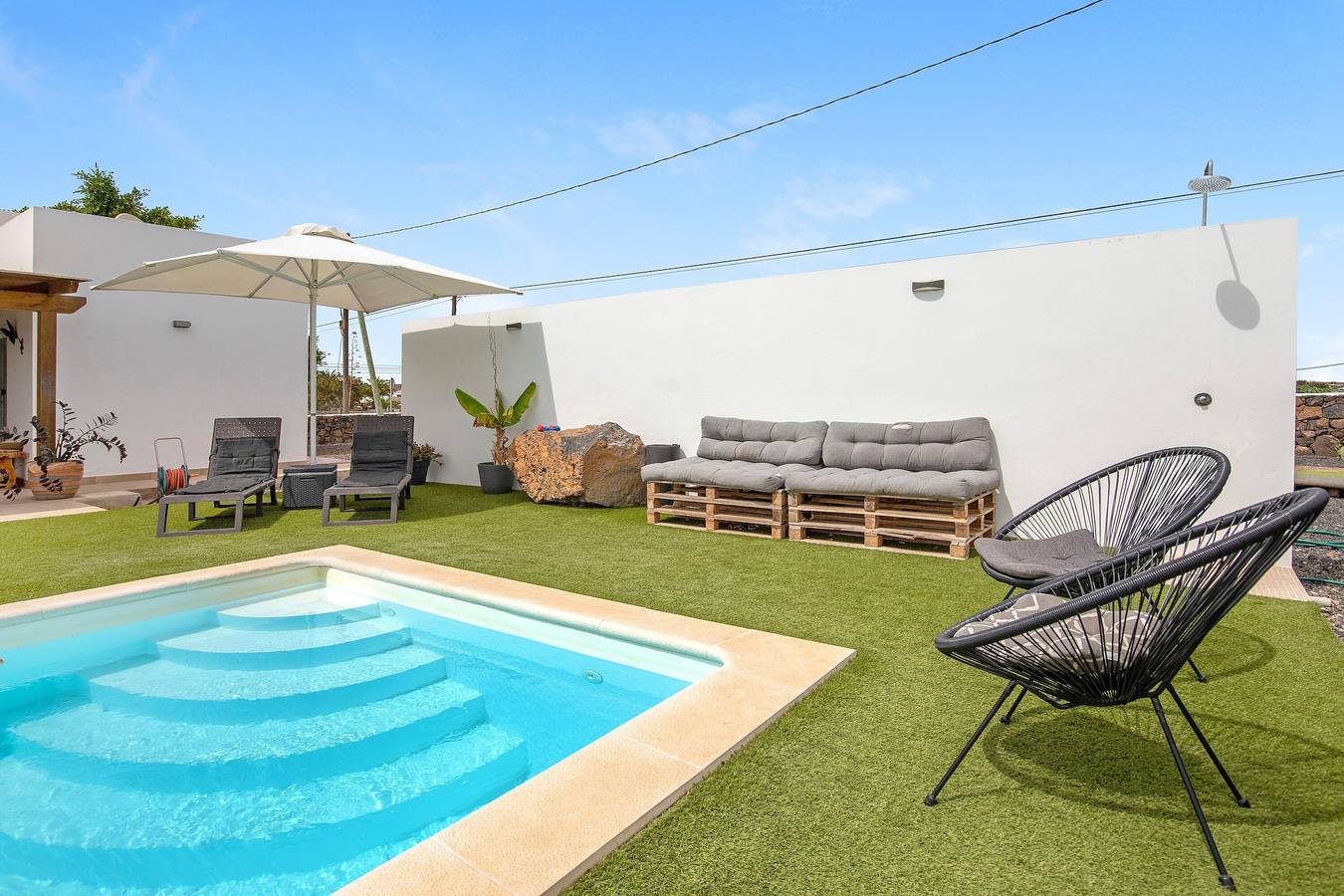 Ferienhaus Casa Nati mit Bergblick, Wlan, Gemeinschaftsgarten in Lajares, La Oliva