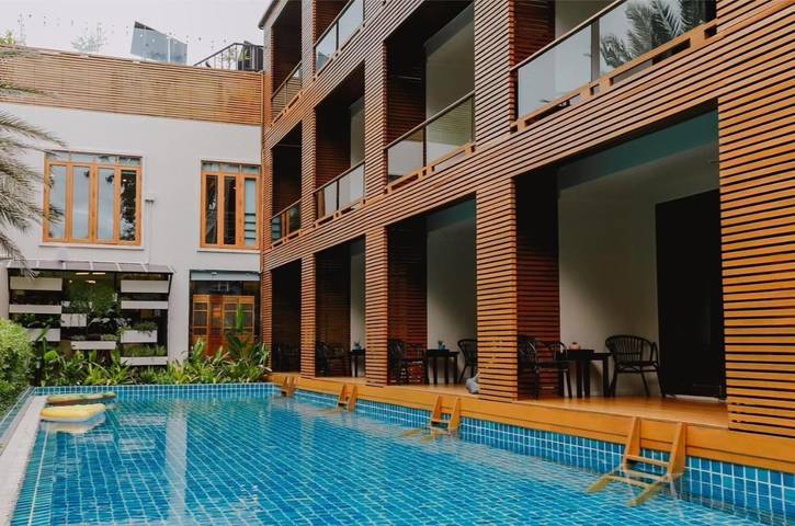 Bungalow für 2 Personen, mit Ausblick und Pool sowie Garten in Hua Hin