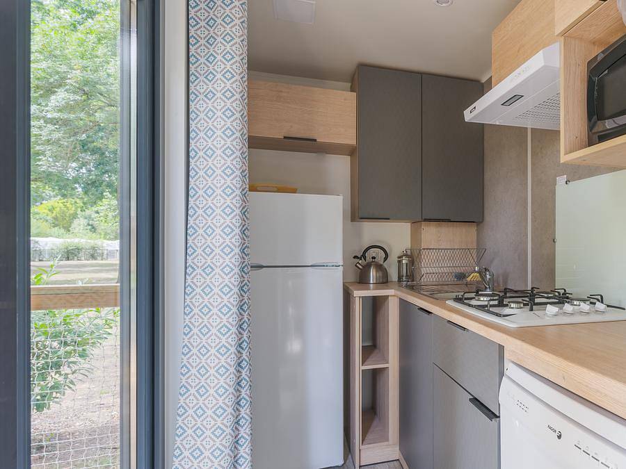 Camping Ensoya - Mobilhome 6 personas - Cottage Prestige 3 habitaciones - con aire acondicionado in Sigean, Region de Narbonne