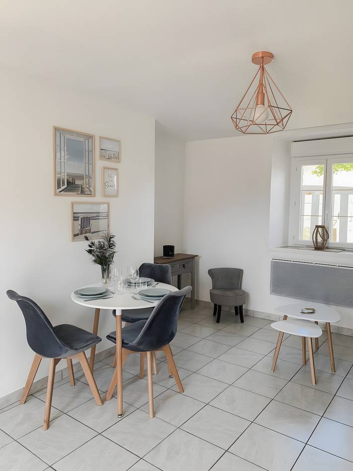 Ferienhaus „Escapade Pirouaise – L’Oyat“ mit Terrasse, Garten und Wlan in Pirou, Coutances und Umgebung