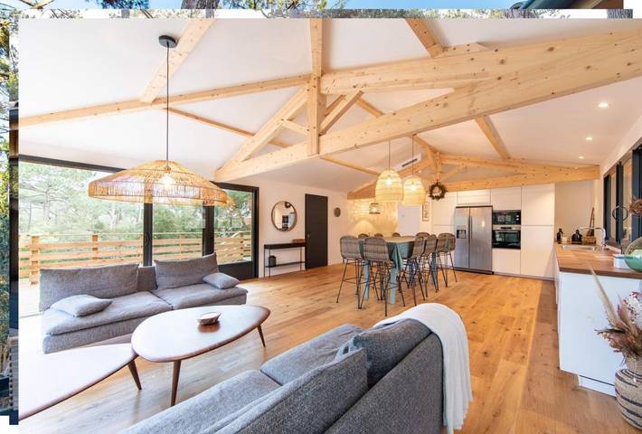 Location de vacances pour 10 personnes, avec terrasse ainsi que jardin et vue dans Plage de l'Herbe - 3