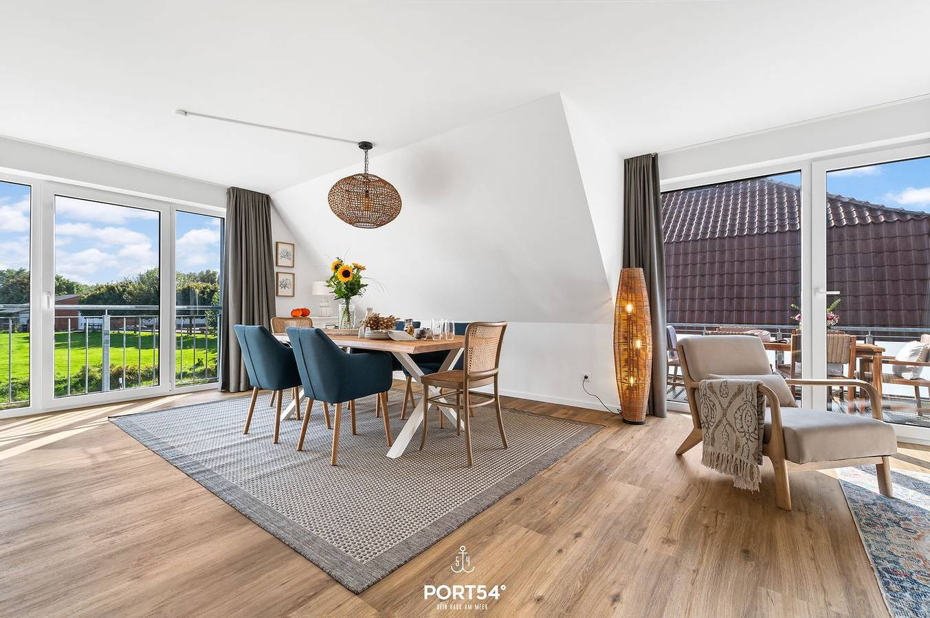 Ganze Wohnung, Ferienwohnung Deichkind mit Balkon zwischen Büsum und St. Peter-Ording in Norddeich (Schleswig-Holstein), Dithmarschen