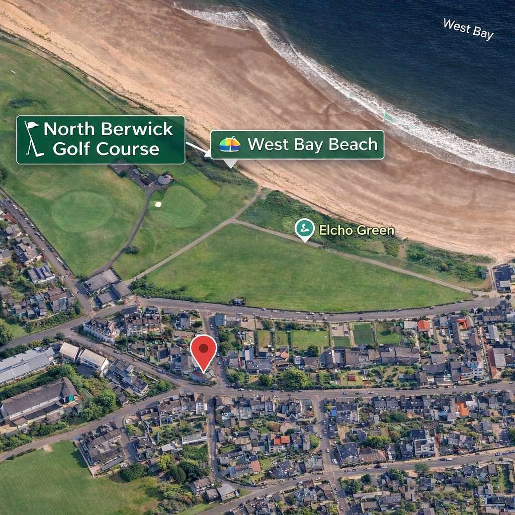 Detached House with Sea Views & Parking in North Berwick, Edinburgh and Lothian