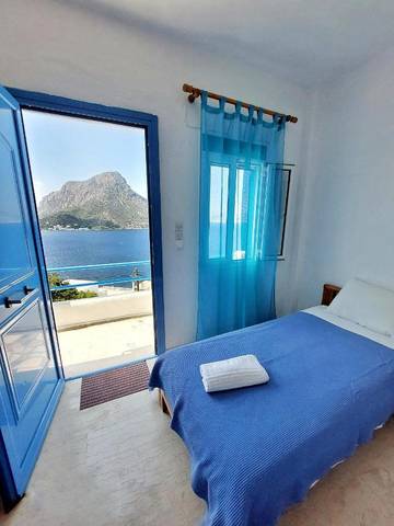 Gîte pour 4 personnes, avec balcon et vue dans Kalymnos