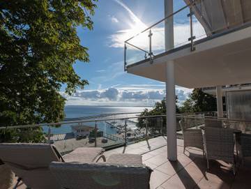 Ferienwohnung für 4 Personen, mit Ausblick und Balkon sowie Seeblick, kinderfreundlich in Sassnitz