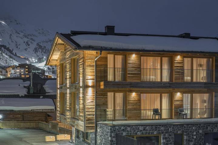 Apartmenthotel für 4 Personen, mit Pool und Balkon sowie Sauna und Ausblick in Obergurgl