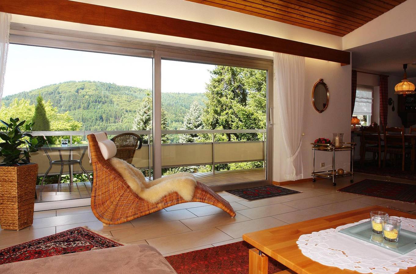 Ganze Wohnung, Apartment 'Talblickappartement - Whg 2' mit gemeinsamer Terrasse, Garten und Wlan in Seelbach, Mittlerer Schwarzwald