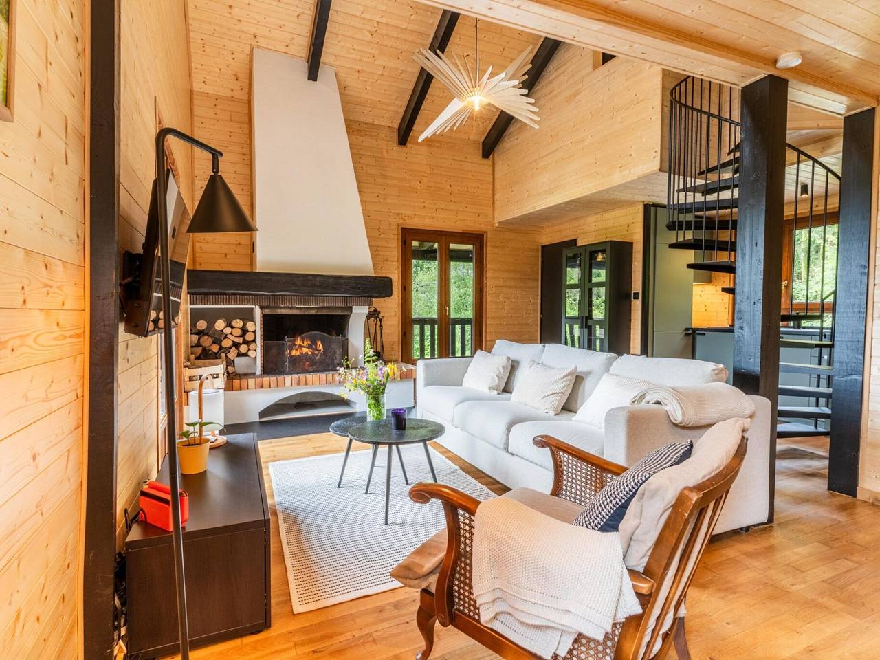 Modernes Chalet mit Kamin und Haustiere willkommen nahe Gérardmer in Sapois, Regionaler Naturpark Belchen der Vogesen