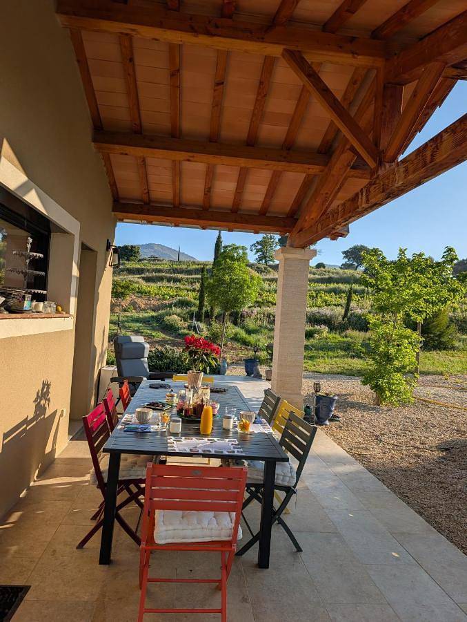 Maison d’hôte pour 2 personnes, avec Terrasse et Jardin ainsi que Piscine et Vue