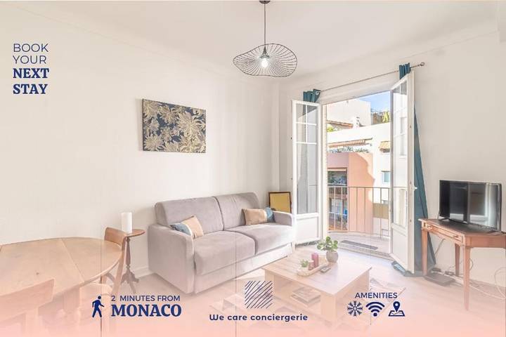 Apartamento para 4 personas, con balcón en Montecarlo