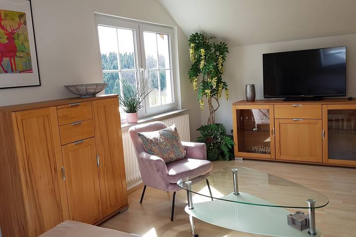 Ganze Ferienwohnung, Ferienwohnung Ela - Ferienwohnung 66qm, 1 Schlafzimmer, 1 Wohn-/Schlafzimmer, max. 4 Personen in Lichtenstein, Neckar-Alb