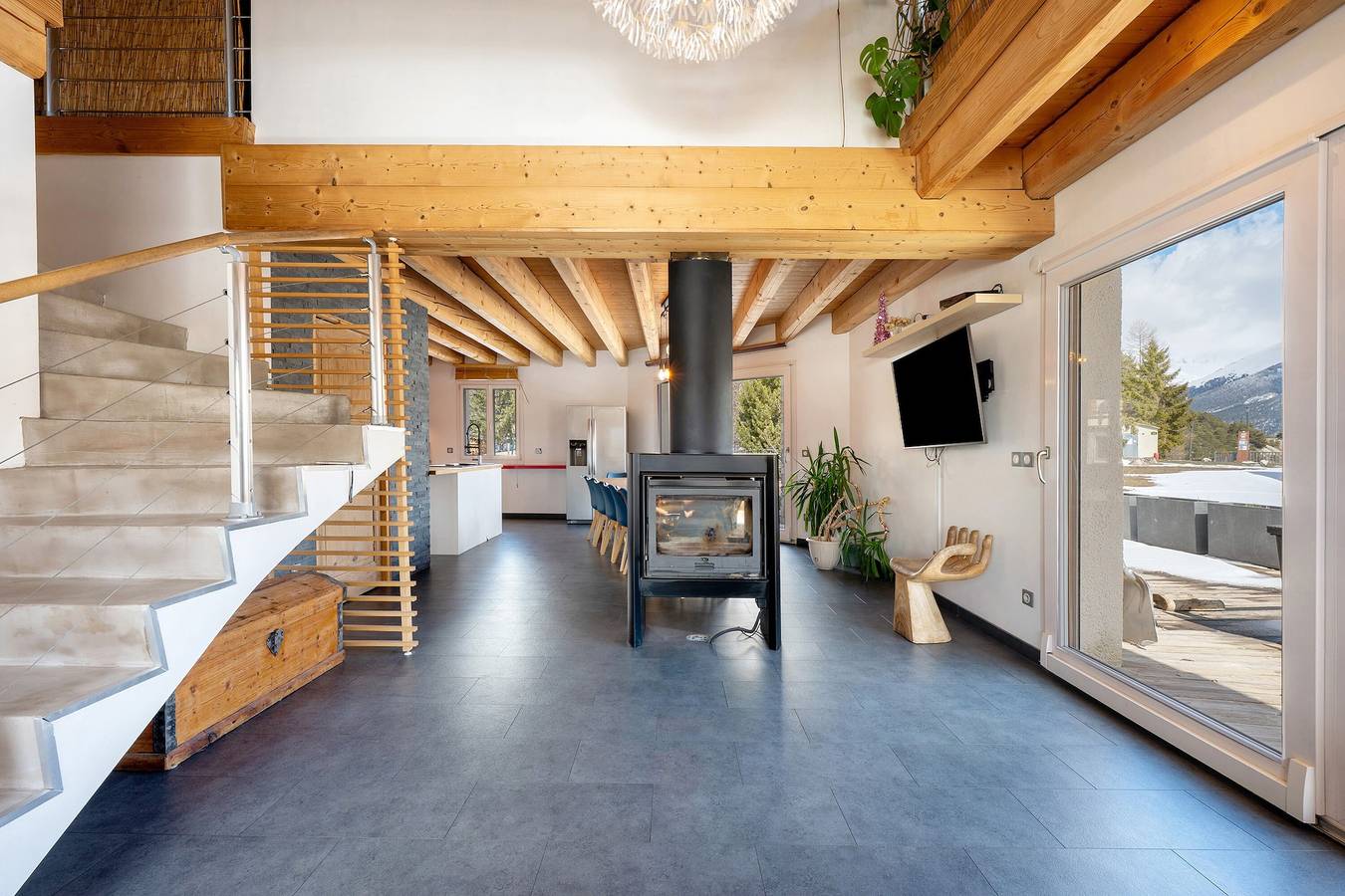 Chalet d'Aussois Lerovi – Modernes Haus mit Panoramablick in den Alpen in Aussois, Region Saint-Jean-de-Maurienne