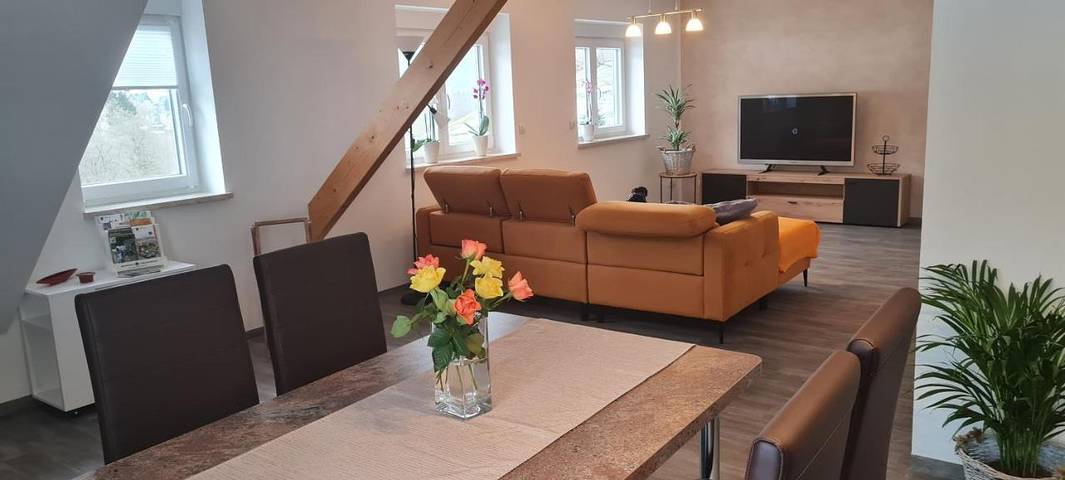 Ferienwohnung für 4 Personen, mit Ausblick und Garten in Rittersgrün - 3