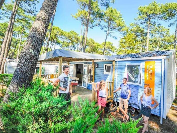 Camping Le Vieux Port - Mobilheim 6 personen - Resasol - 3 Schlafzimmer - Clim - Plancha in Messanges, Côte d’Argent
