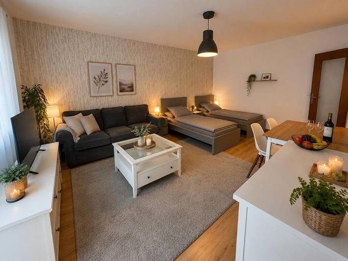 Ferienwohnung für 8 Personen, mit Sauna und Whirlpool sowie Balkon - 1