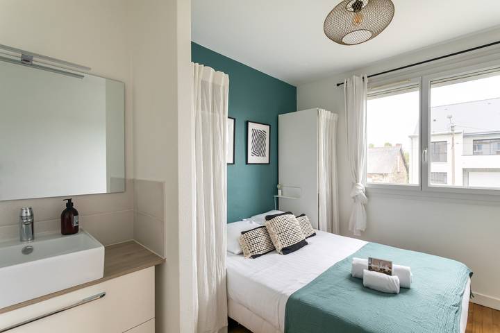 Apartamento entero, Apartamento de vacaciones para 6 personas in Rennes, Región de Rennes