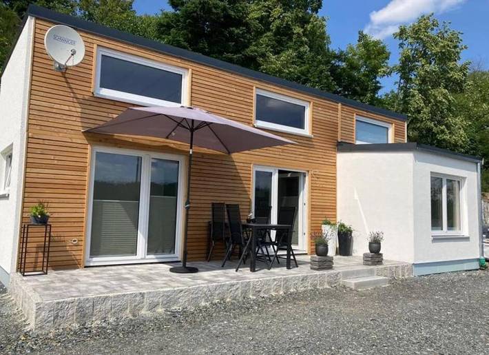 Ferienhaus für 6 Personen, mit Terrasse und Ausblick