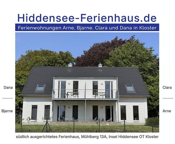 Ferienhaus für 4 Personen, mit Terrasse und Sauna sowie Ausblick auf Hiddensee