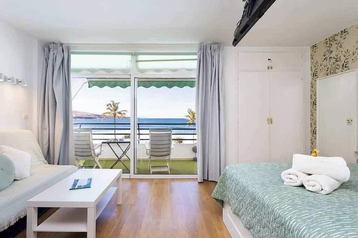 Entire apartment, Seafront Apt w/ Pool & Teide View, Near Dining in Punta del Hidalgo, San Cristóbal de La Laguna