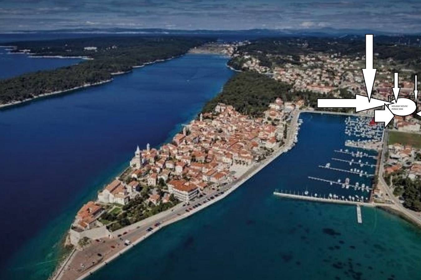 Ganze Ferienwohnung, Ferienwohnung für 9 Personen mit Balkon in Palit, Rab